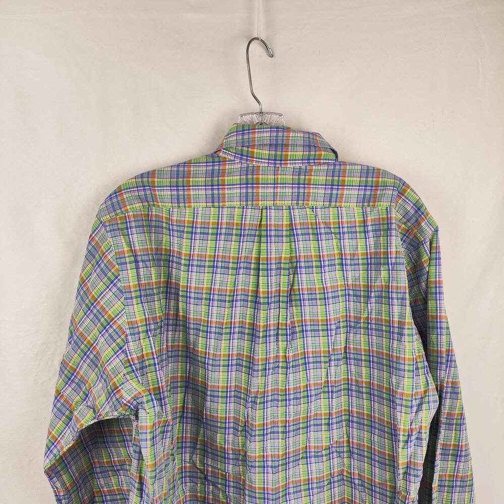 Ralph Lauren Shirt Mens Medium Multicolor Plaid Classic Button Down Long Sleeve - Picture 11 of 11